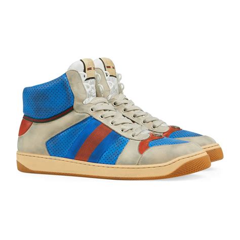 gucci screener trainers|gucci screener high top.